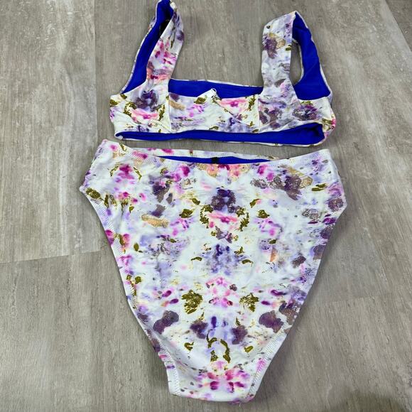 Flora Obscura X J.Crew bikini swimsuit in kaleidoscope floral - Picture 9 of 9
